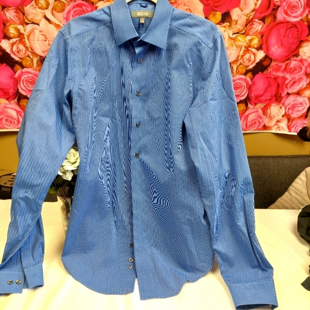 Kenneth Cole Reaction Long Sleeve Dress Shirt Size M